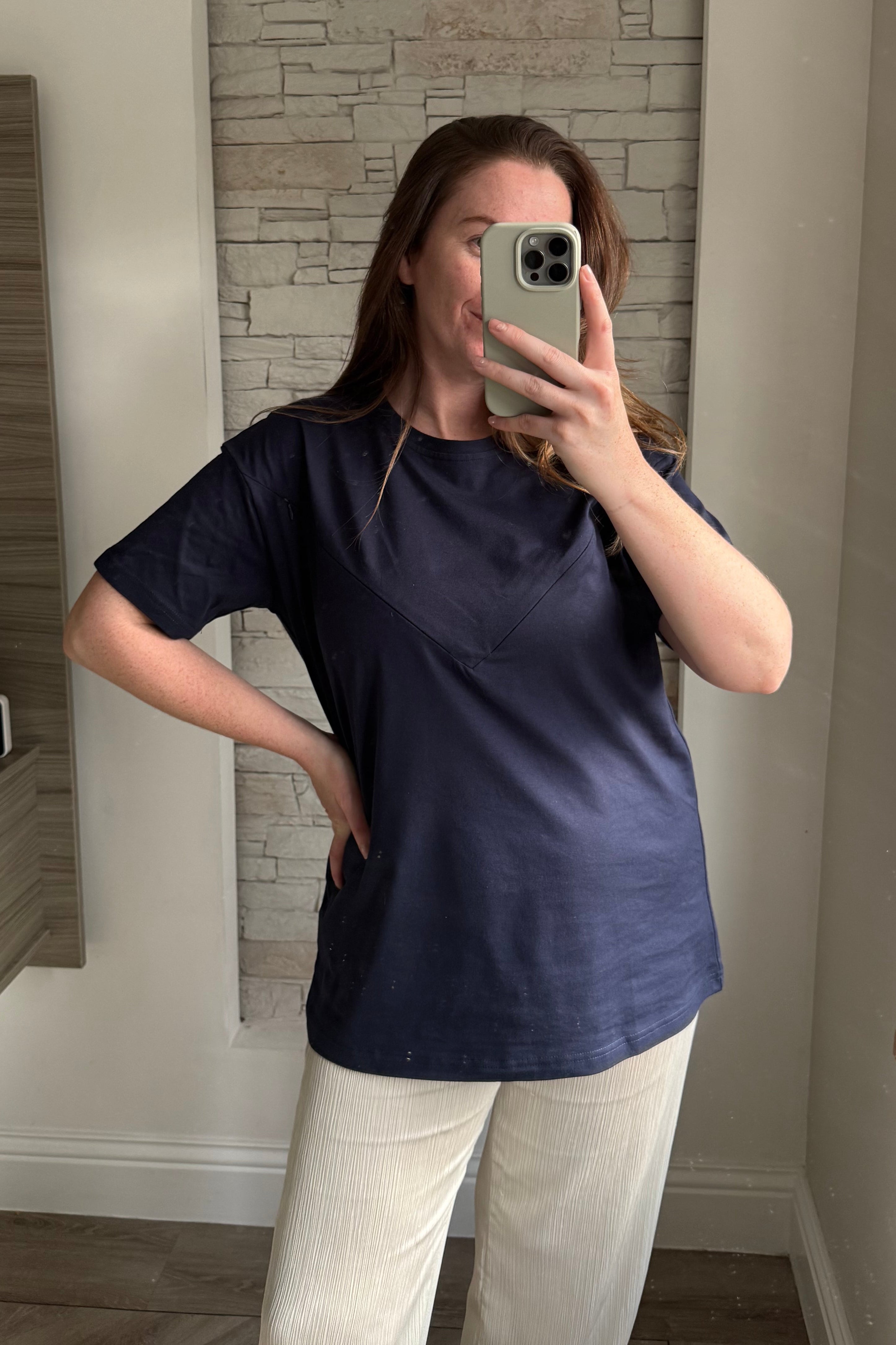 Nursing Basic Oversized T Shirt