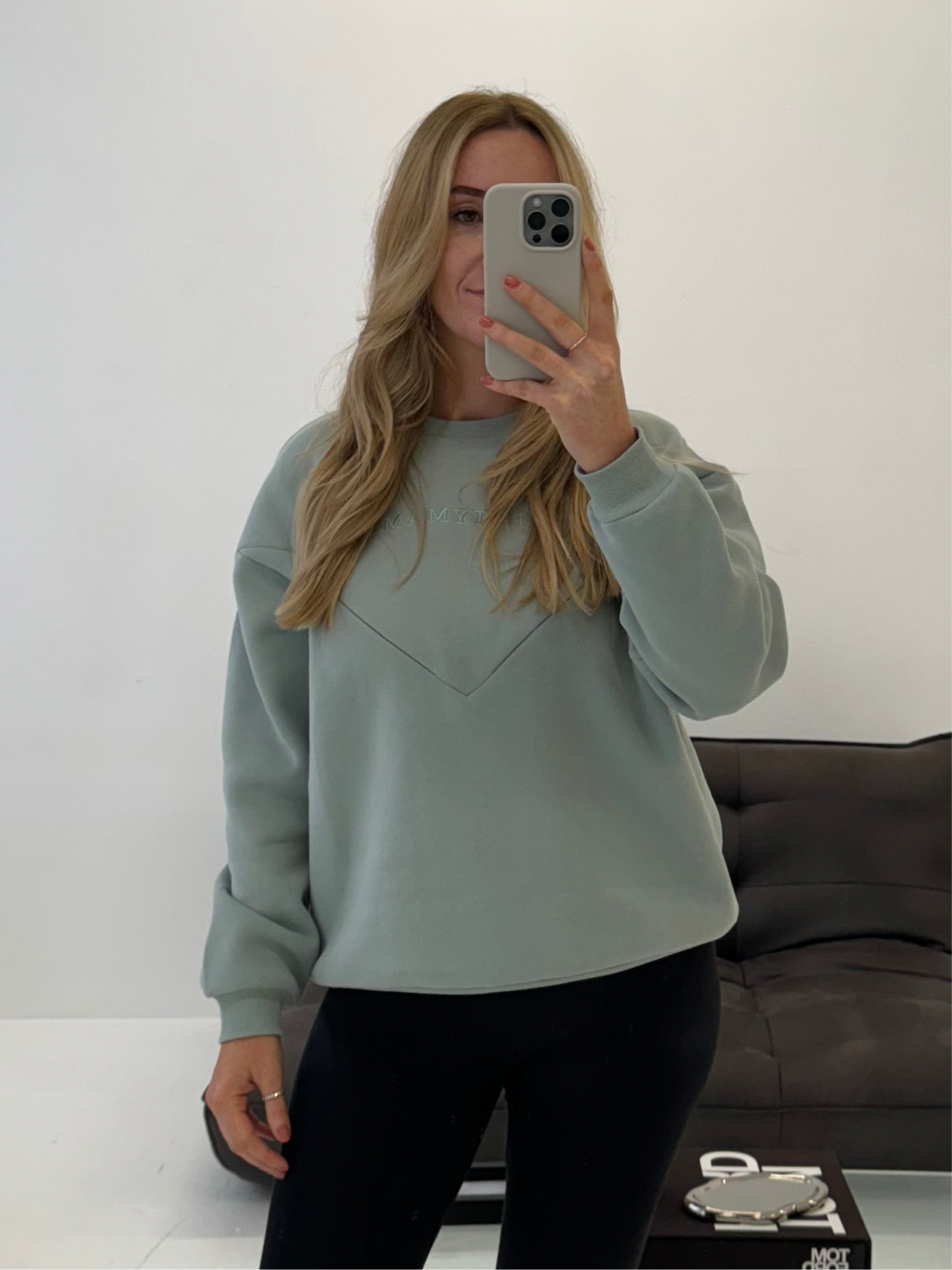 Signature Oversized Breastfeeding Sweatshirt Sage