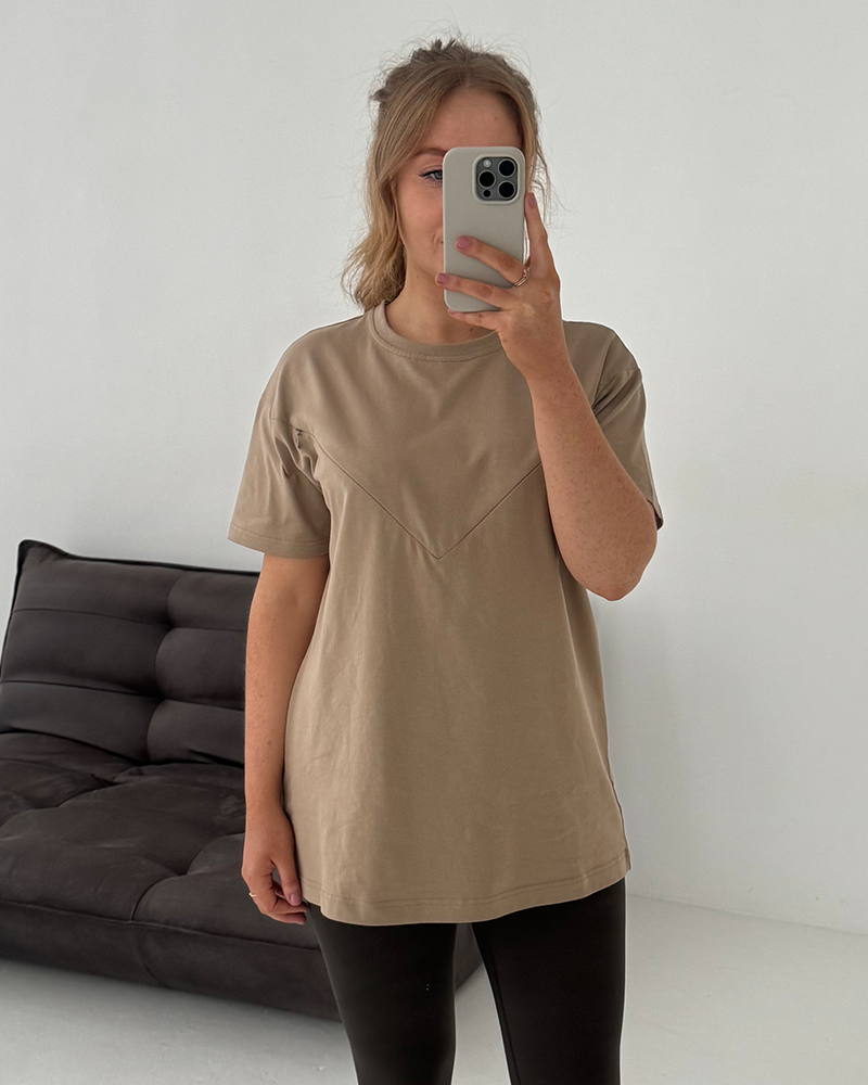 Basic Oversized breastfeeding Tshirt Dark